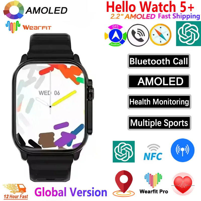 Smartwatch Watches With Bluetooth - Hello Watch 5+ Smart Watch Watch