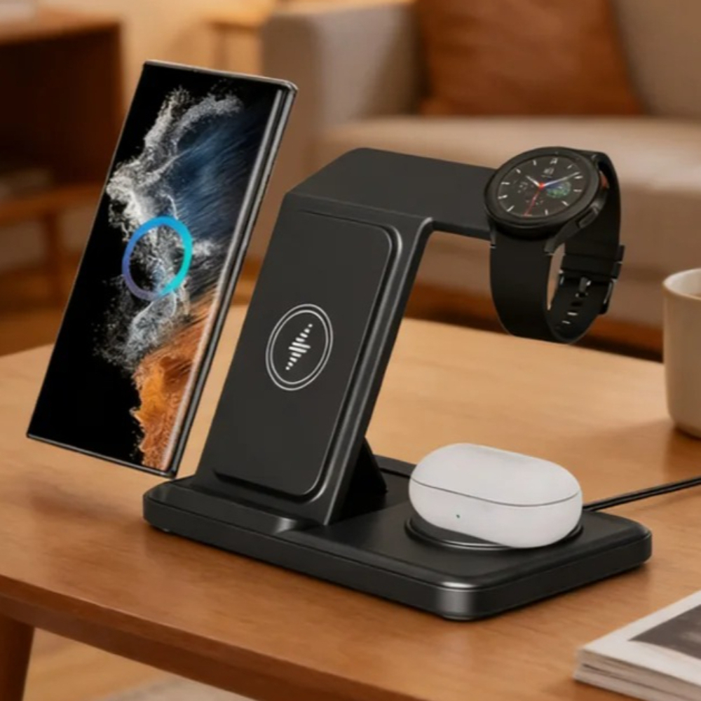 Smartwatch Watches Compatible With Iphone - 3 IN 1 Wireless Charger Station