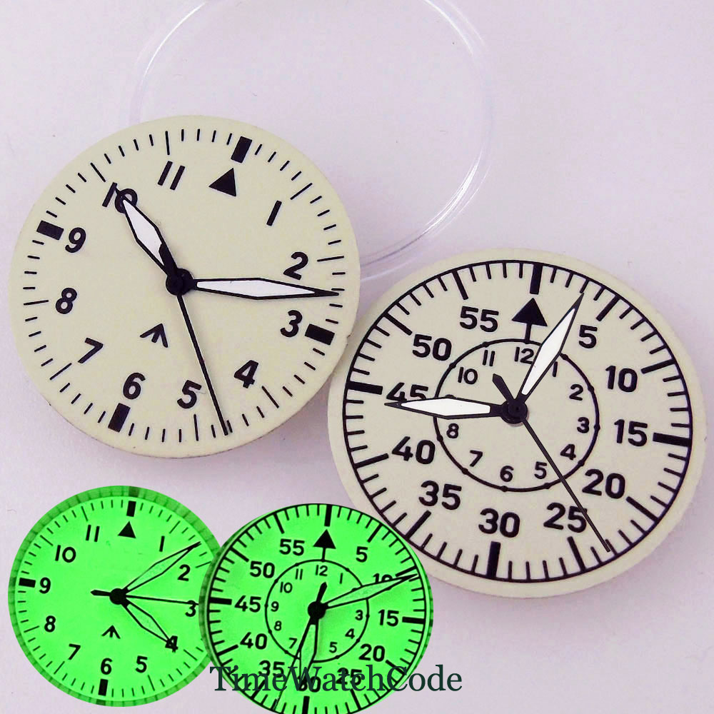 Luminous Dial Face - 29mm Watch Dial Face with Hands