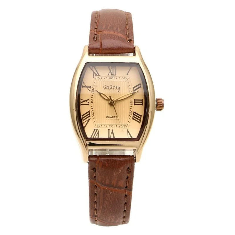 Vintage Digital Watch - Retro Brown Women Watches Qualities Small