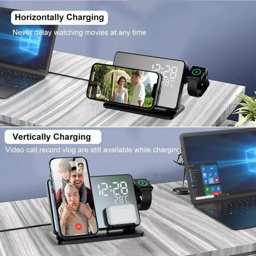 Wireless Charger Alarm Clock S - Smartwatch Watches Compatible With Iphone บทวิจารณ์และราคา