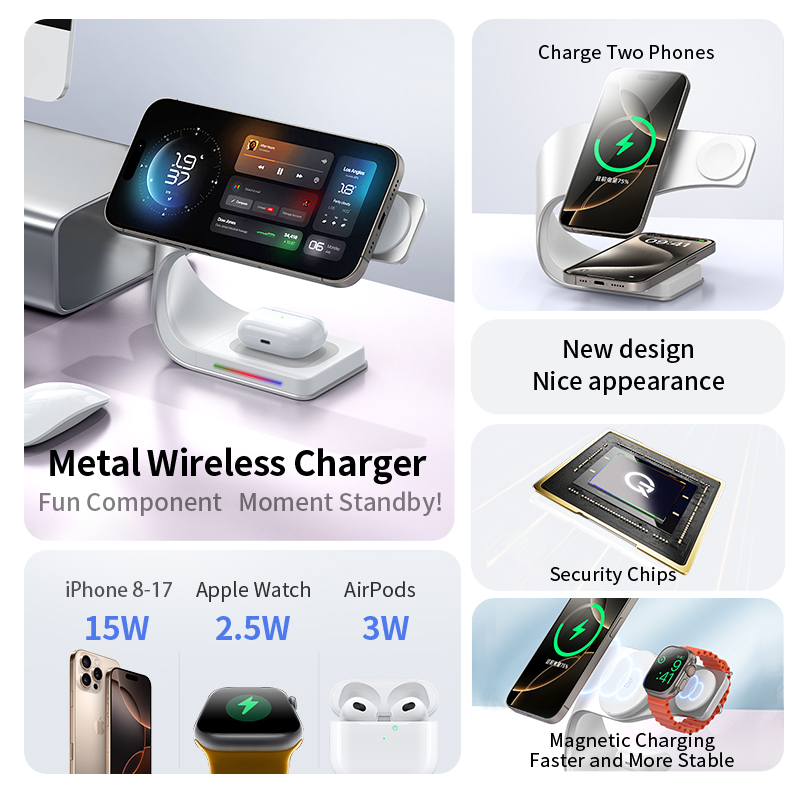 Metal Shell 4 in 1 Wireless Ch - Smartwatch Watches Compatible With Iphone บทวิจารณ์และราคา