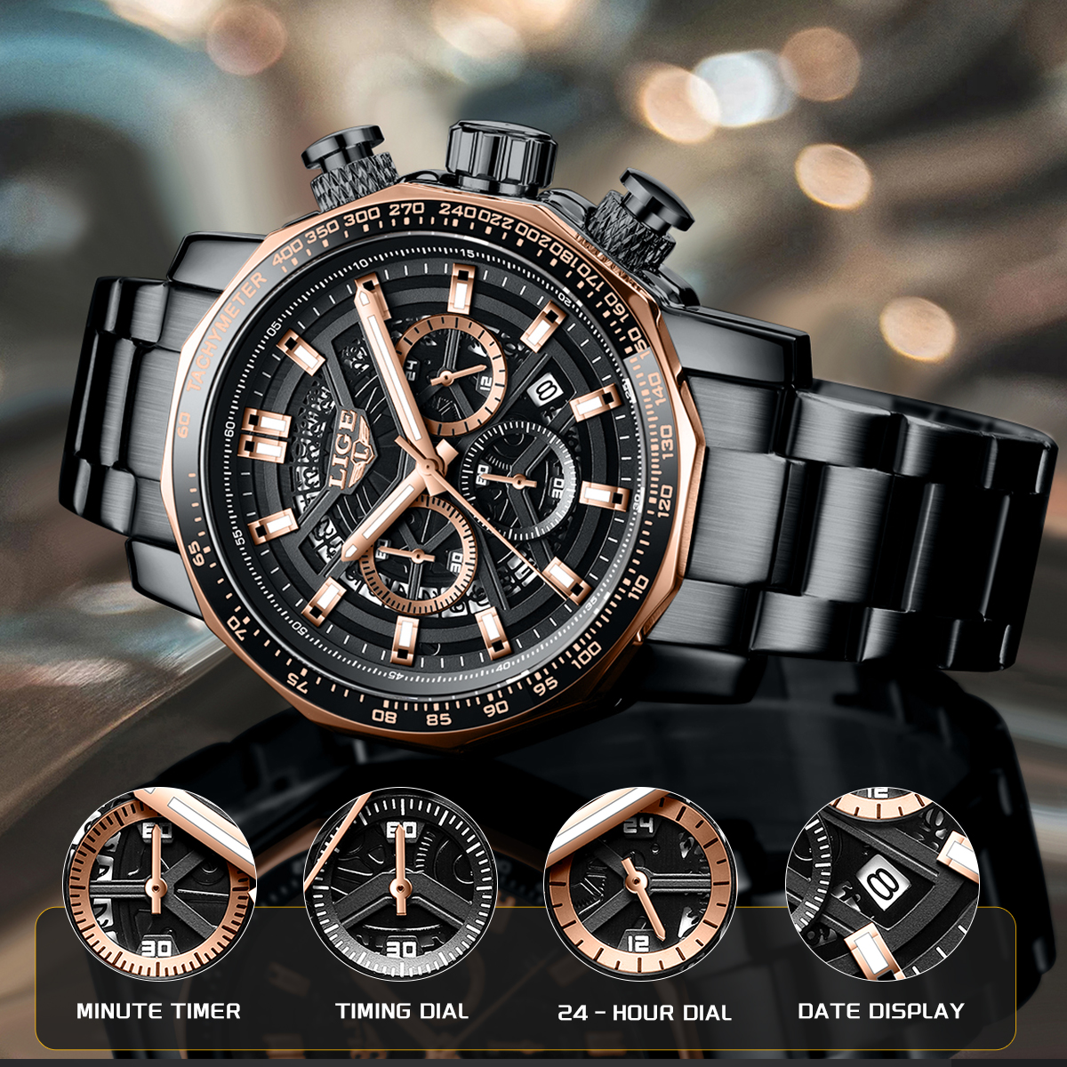 LIGE Sport Watches For Men Fas - Smartwatch Branded Watches For Men บทวิจารณ์และราคา