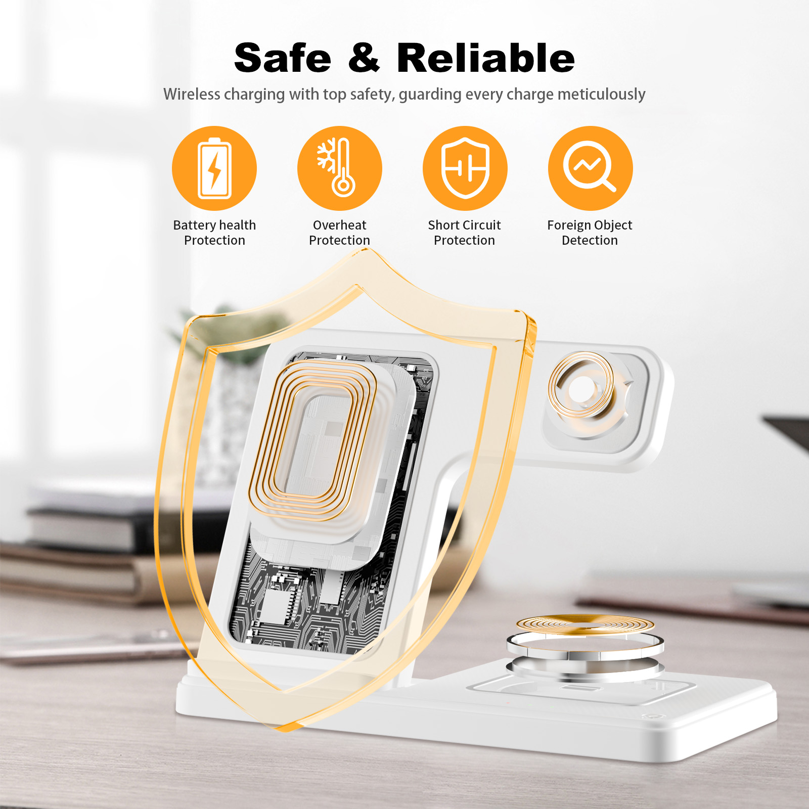 15W Magnetic Wireless Charger  - Smartwatch Watches Compatible With Iphone บทวิจารณ์และราคา