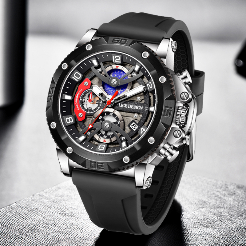 LIGE Top Brand Luxury Men Watc - Smartwatch Branded Watches For Men บทวิจารณ์และราคา
