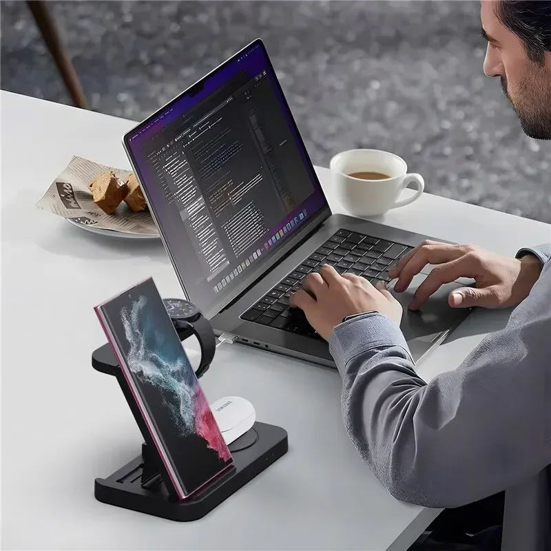 Travel 4 in 1 Wireless Charger - Watches Smartwatch Samsung บทวิจารณ์และราคา