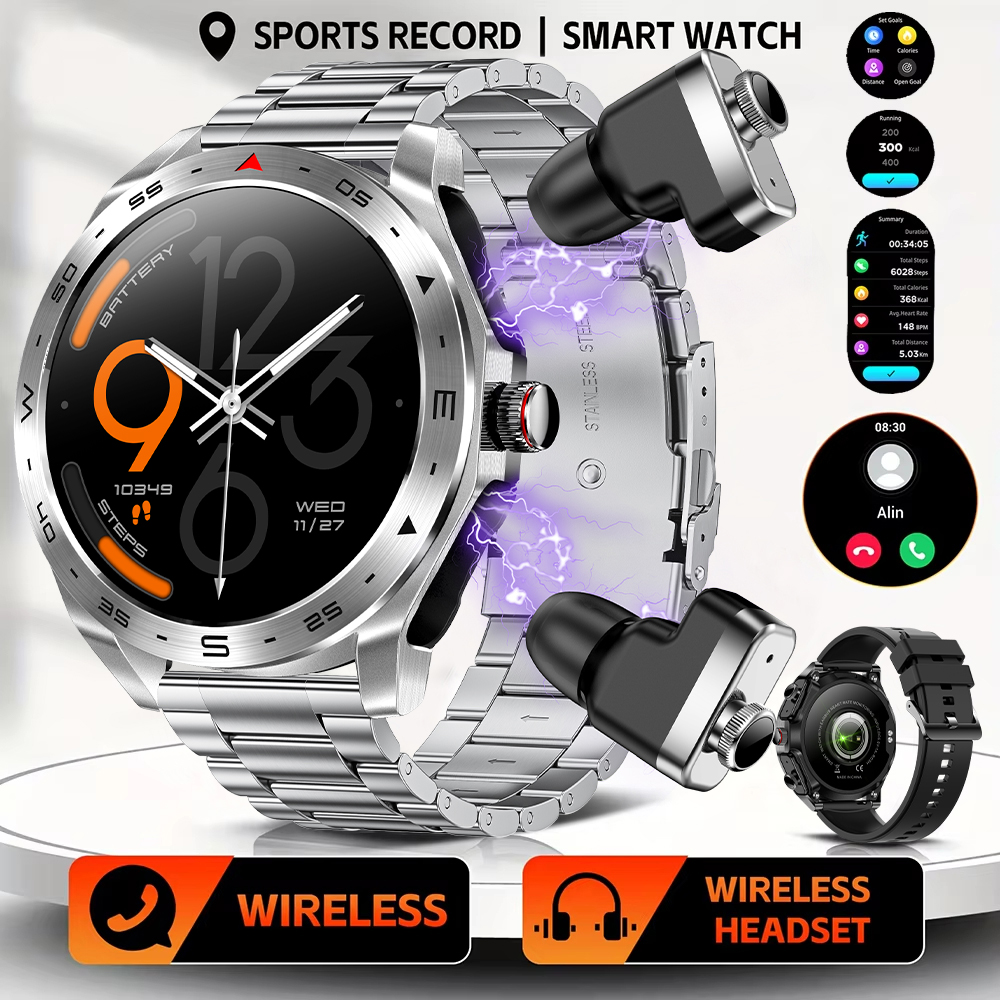 LIGE TWS Earbuds Bluetooth Hea - Smartwatch Noise Watches For Women บทวิจารณ์และราคา