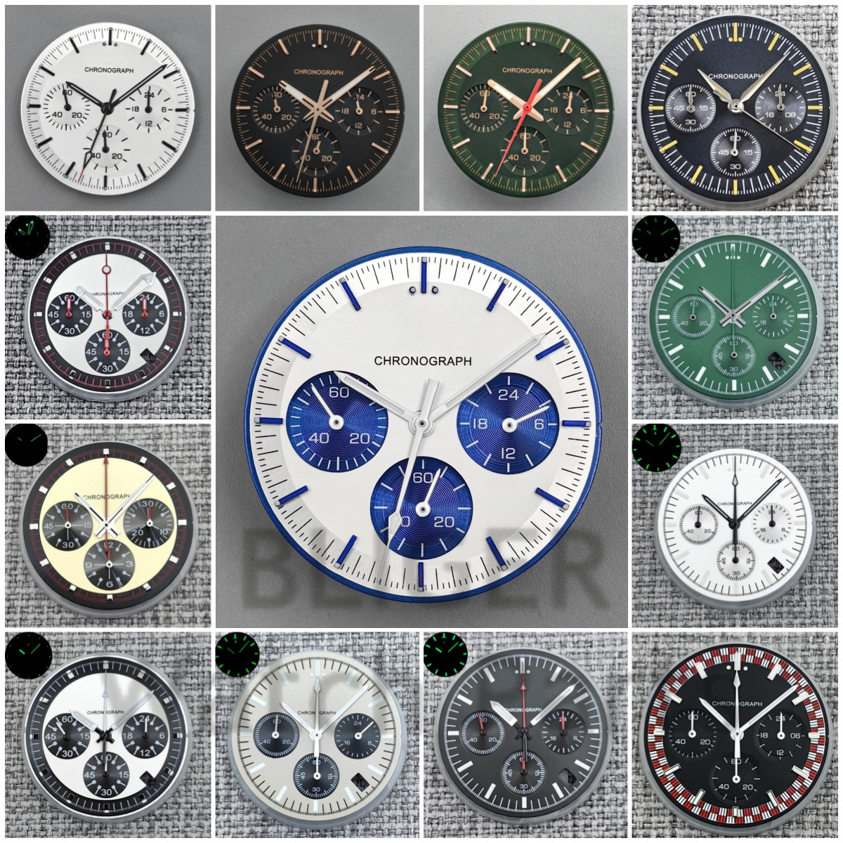 VK63 Luminous Dial 31.5mm Moon - Luminous Dial Face บทวิจารณ์และราคา