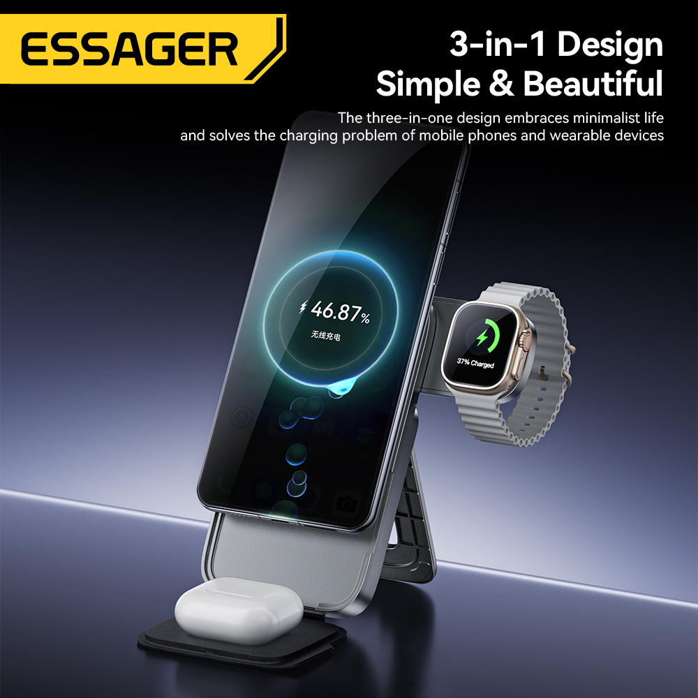 Essager 3-in-1 Portable Foldin - Smartwatch Watches Compatible With Iphone บทวิจารณ์และราคา