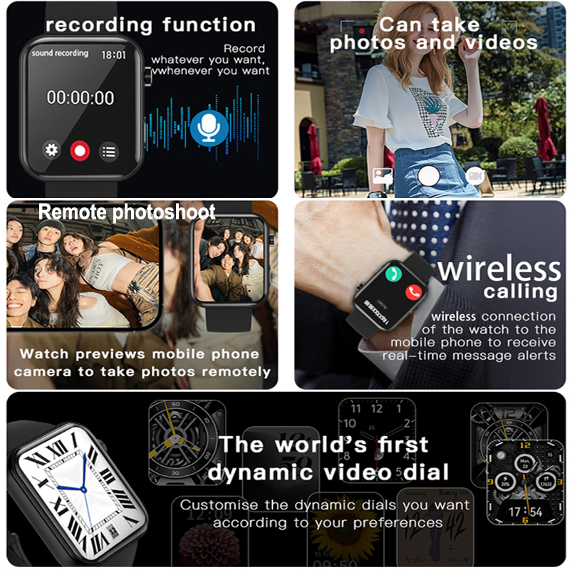 New Camera SmartWatch Men Wome - Smartwatch Health Watches For Women บทวิจารณ์และราคา