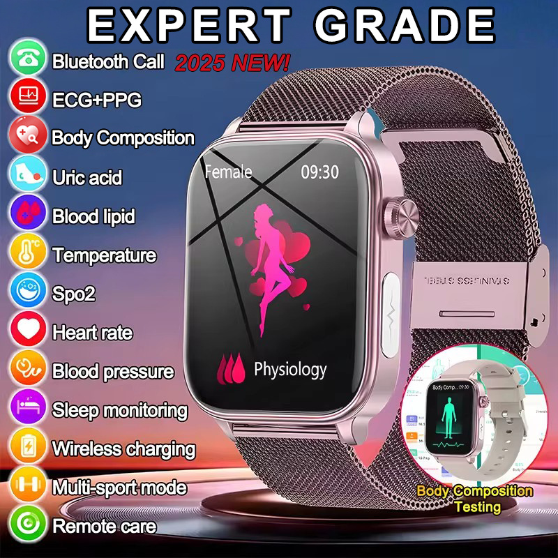 2025 New ECG+PPG Monitoring Sm - Smartwatch Health Watches For Women บทวิจารณ์และราคา