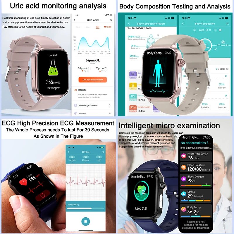 2025 New ECG+PPG Monitoring Sm - Smartwatch Health Watches For Women บทวิจารณ์และราคา