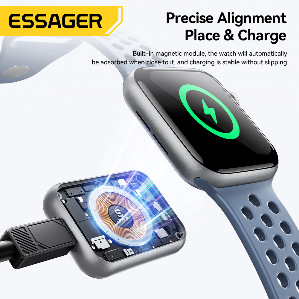 Essager 5W Magnetic Wireless C - Smartwatch Watches Compatible With Iphone บทวิจารณ์และราคา
