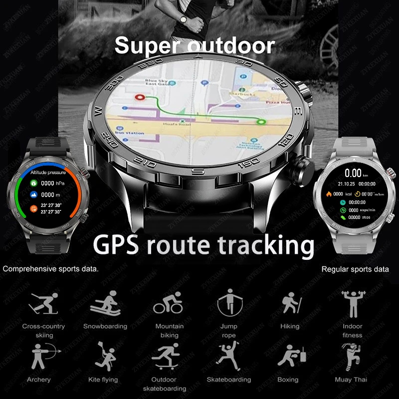 New GPS Track Smart Watch Men  - Smartwatch Watches With Bluetooth บทวิจารณ์และราคา