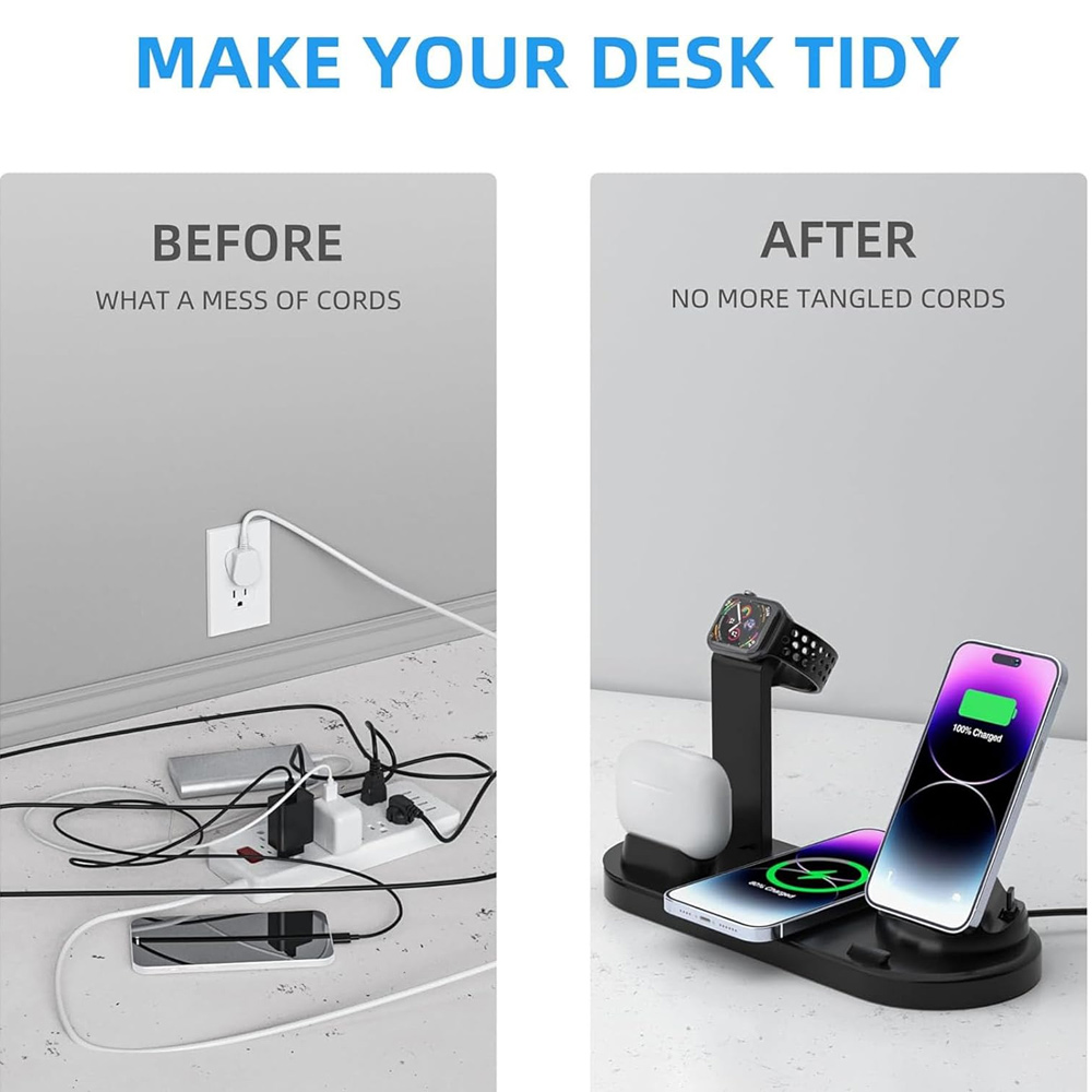 30W 7 in 1 Wireless Charger St - Smartwatch Watches Compatible With Iphone บทวิจารณ์และราคา