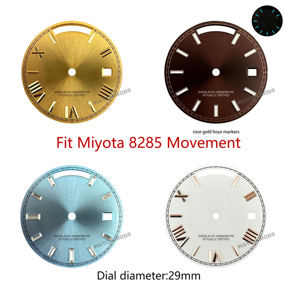 29mm S logo 8285 dial for Miyo - Luminous Dial Face บทวิจารณ์และราคา