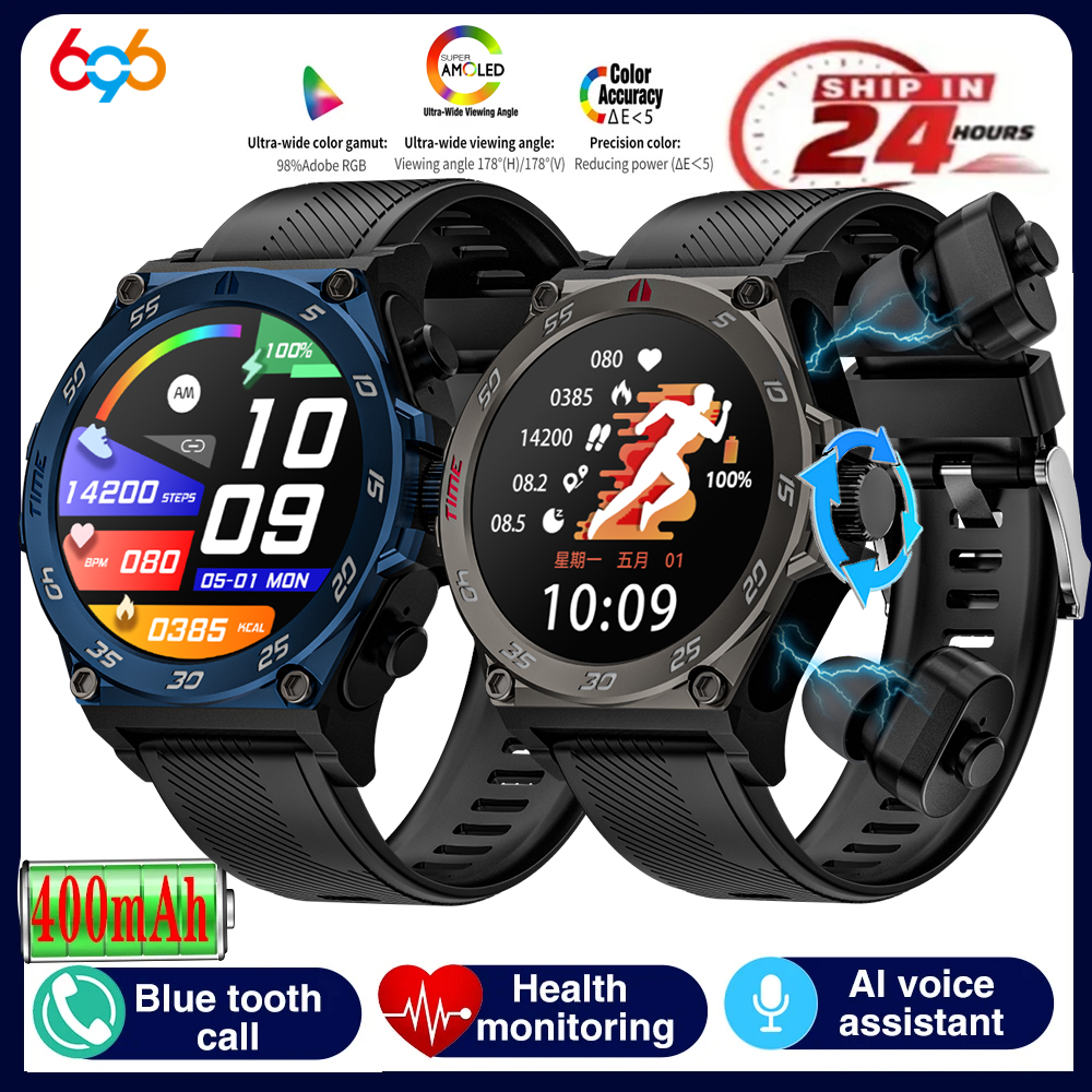 2 In 1 TWS Noise Reduction Hea - Smartwatch Noise Watches For Women บทวิจารณ์และราคา