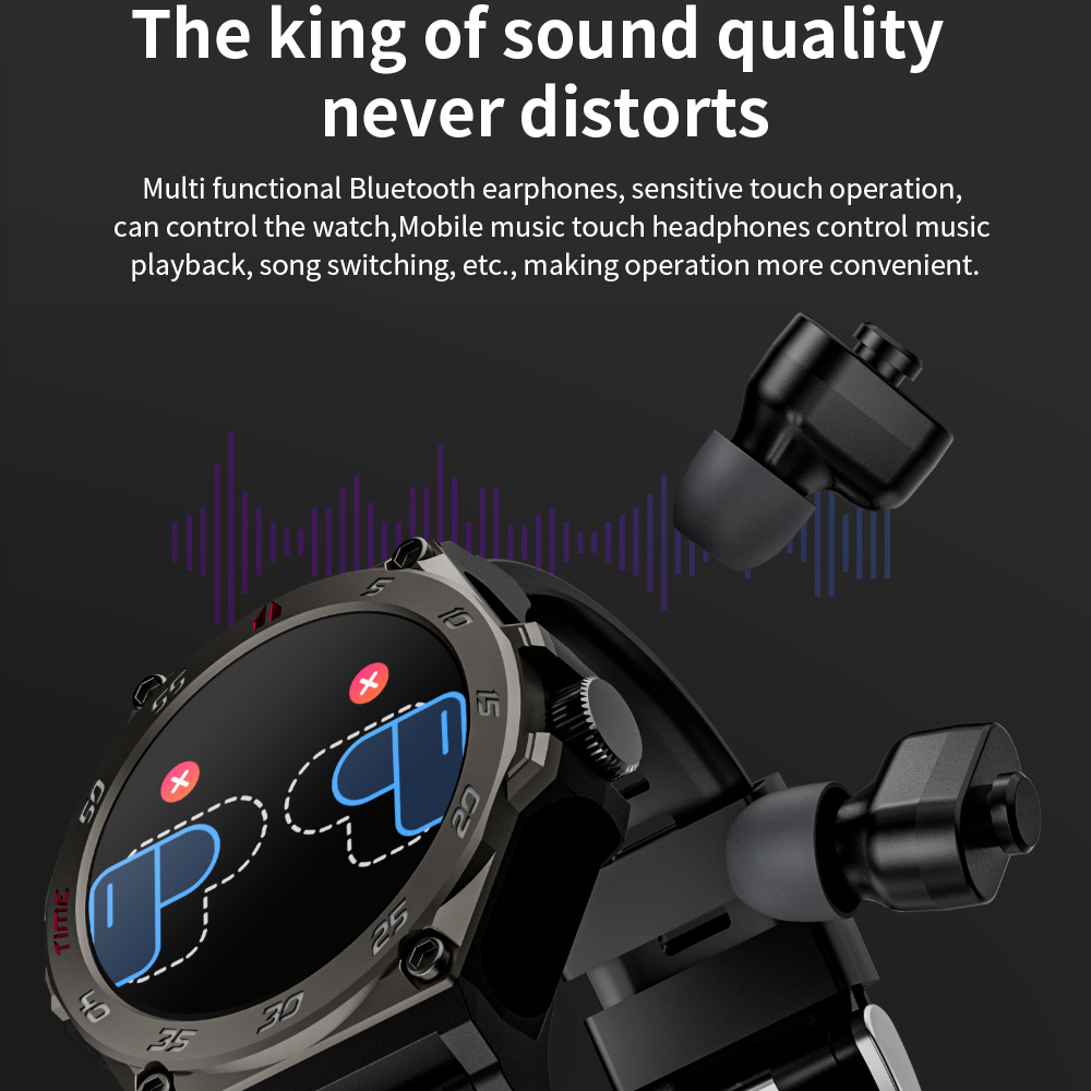 2 In 1 TWS Noise Reduction Hea - Smartwatch Noise Watches For Women บทวิจารณ์และราคา