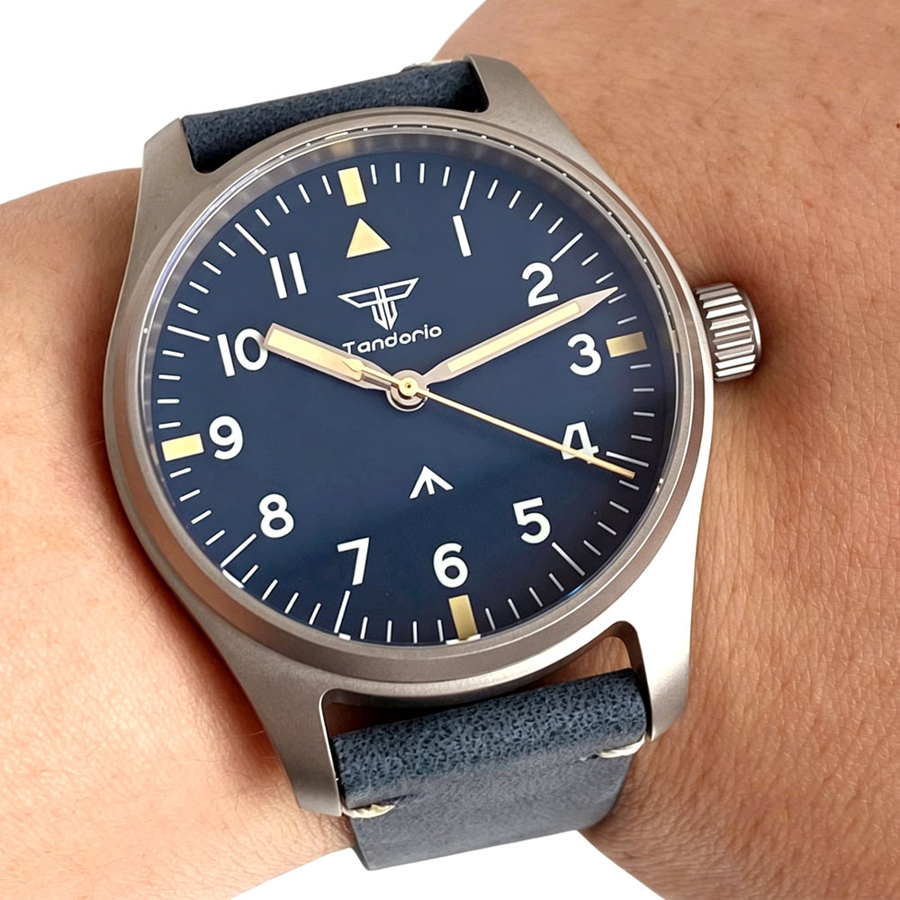 New 39mm Titanium Pilot Watch  - Vintage Digital Watch บทวิจารณ์และราคา