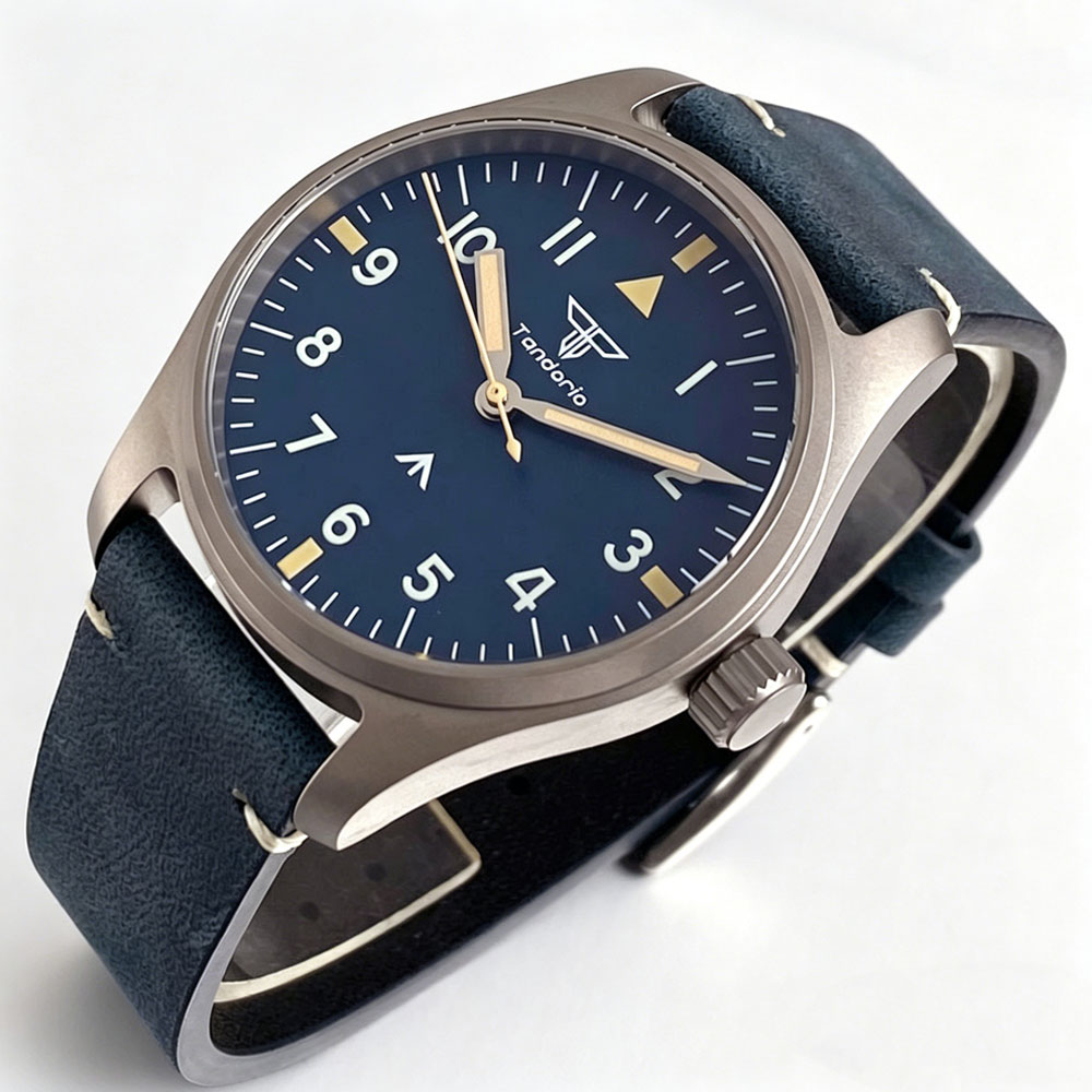 New 39mm Titanium Pilot Watch  - Vintage Digital Watch บทวิจารณ์และราคา