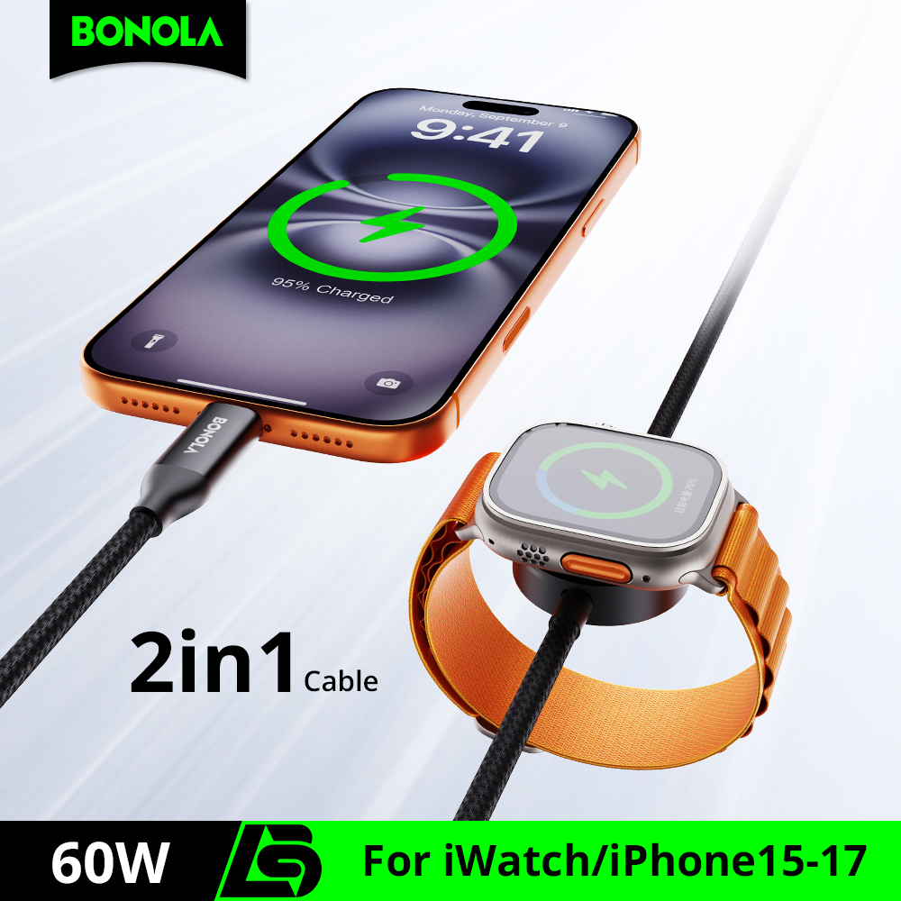 Bonola 2 in 1 Fast Watch Charg - Smartwatch Watches Compatible With Iphone บทวิจารณ์และราคา