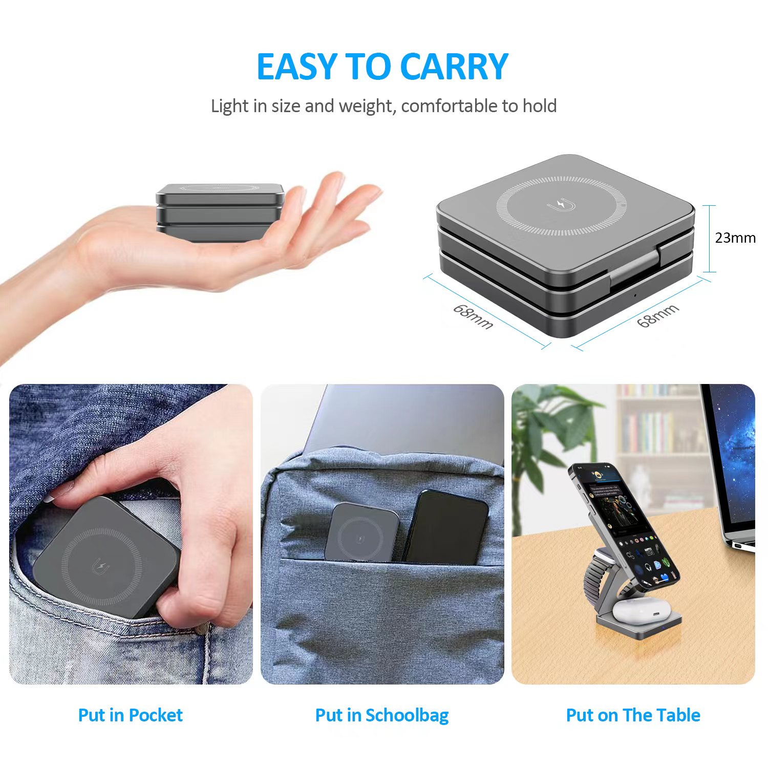 15W 3 in 1 Magnetic Wireless C - Watches Smartwatch Samsung บทวิจารณ์และราคา
