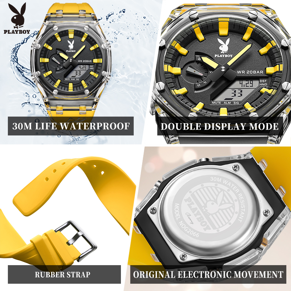PLAYBOY 2066 Brand Original El - Smartwatch Branded Watches For Men บทวิจารณ์และราคา