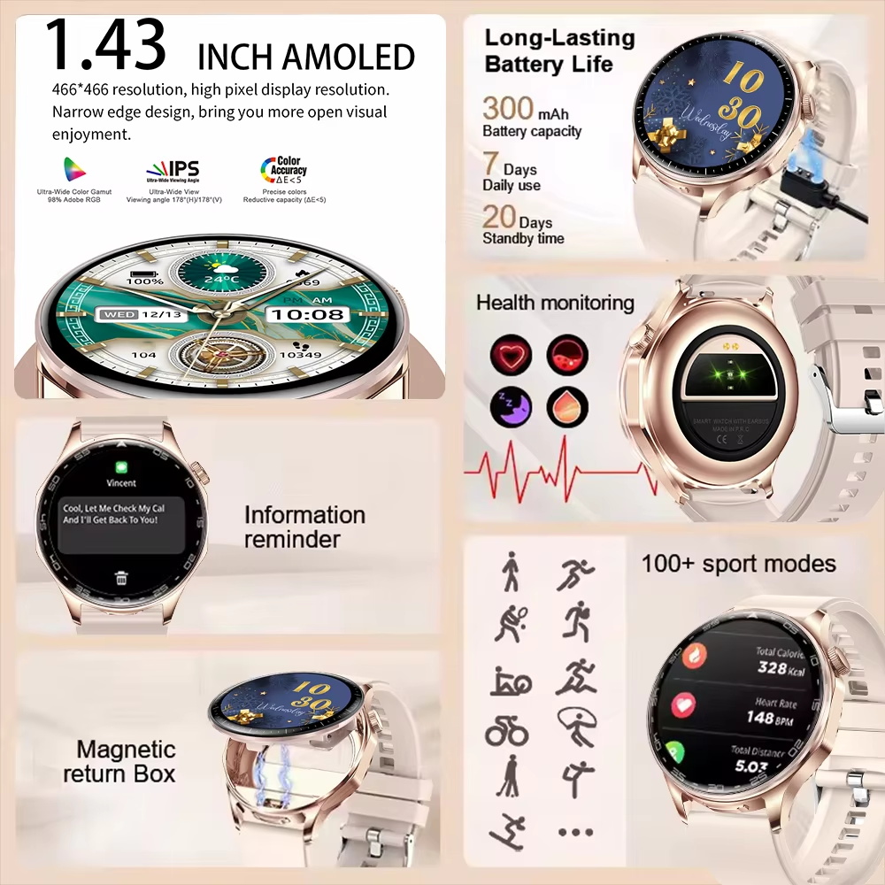2 In 1 TWS Headset Smart Watch - Smartwatch Noise Watches For Women บทวิจารณ์และราคา