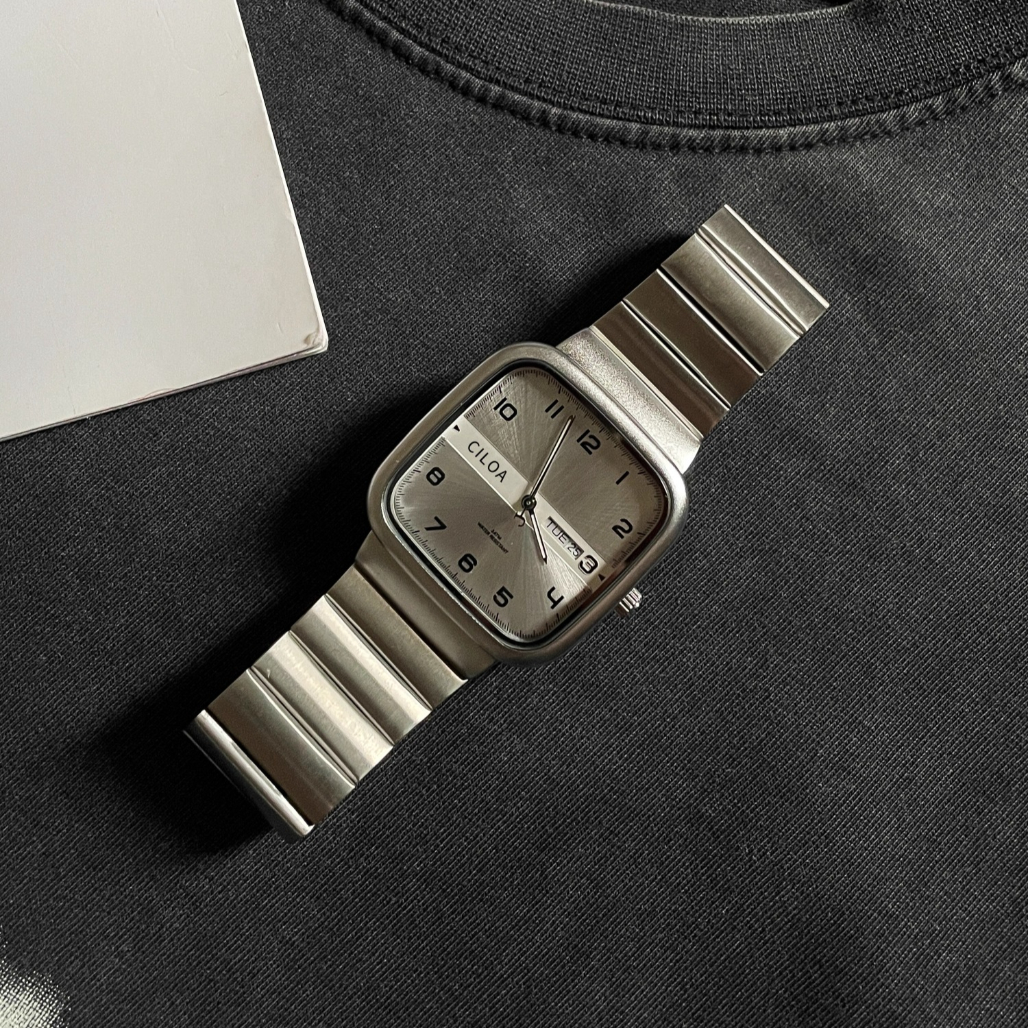 CILOA 2025 New Men's Square Qu - Vintage Digital Watch บทวิจารณ์และราคา