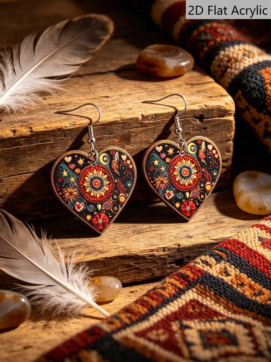 Bohemian Heart Shape Acrylic E - Vintage Digital Watch บทวิจารณ์และราคา