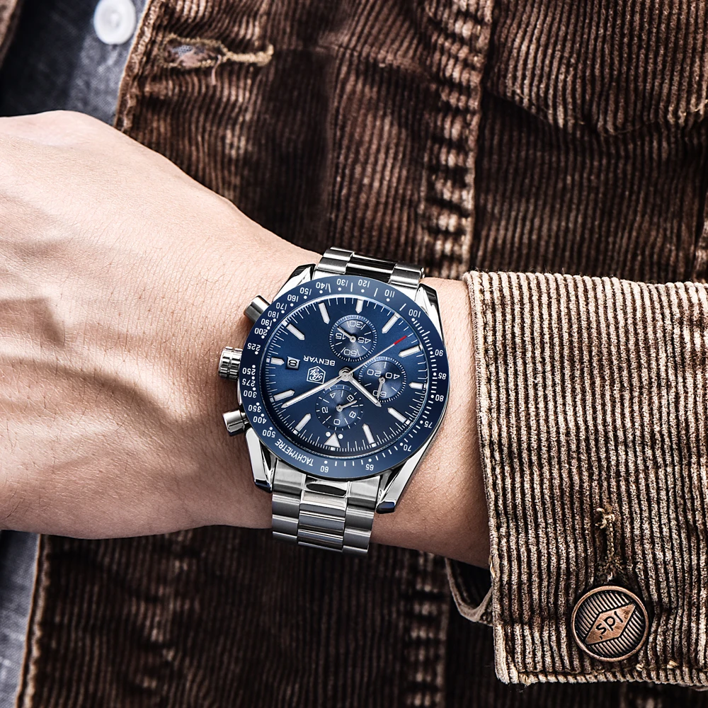 Men Watch BENYAR Top Brand Lux - Smartwatch Branded Watches For Men บทวิจารณ์และราคา