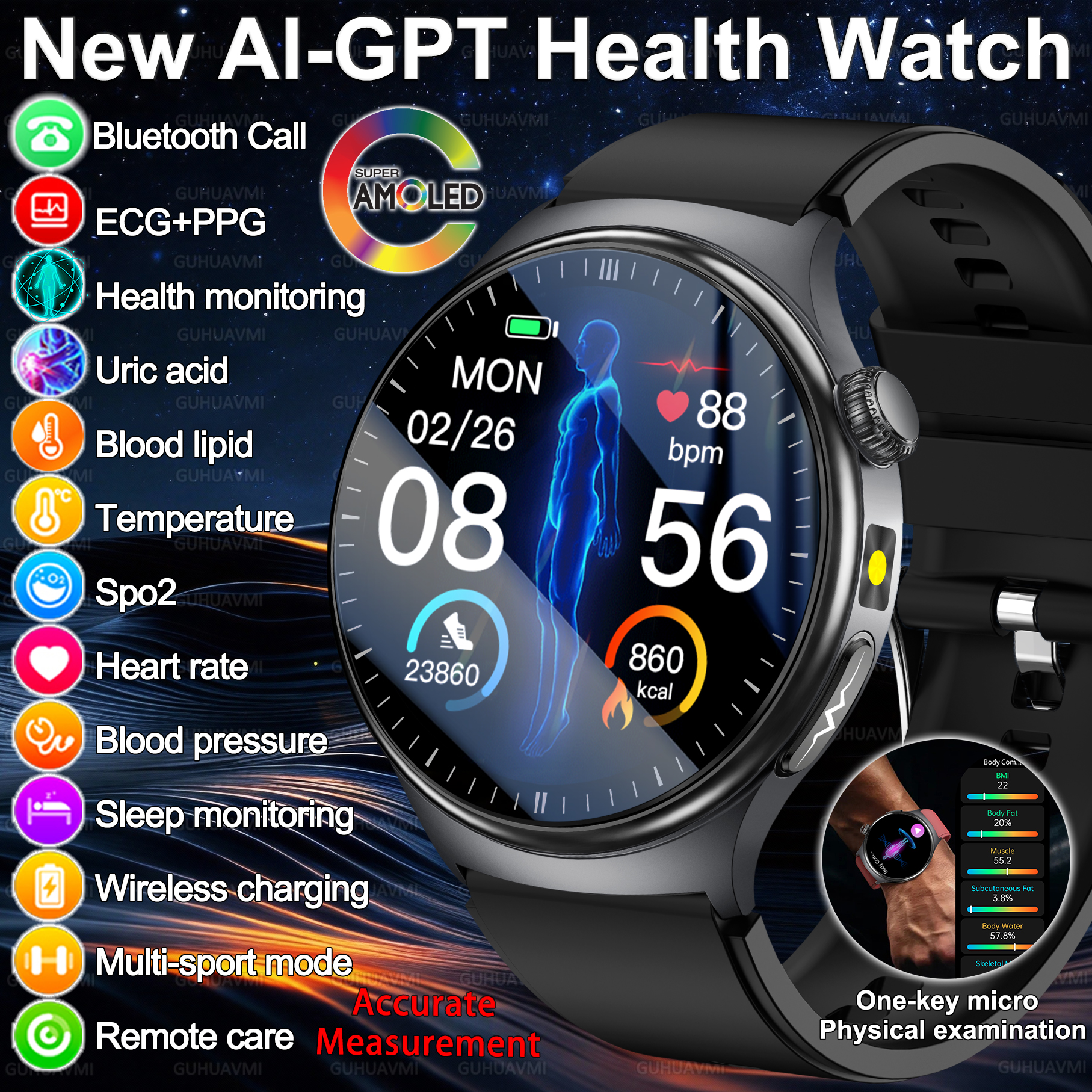 2026 New Accurate Diagnosis Sm - Smartwatch Health Watches For Women บทวิจารณ์และราคา