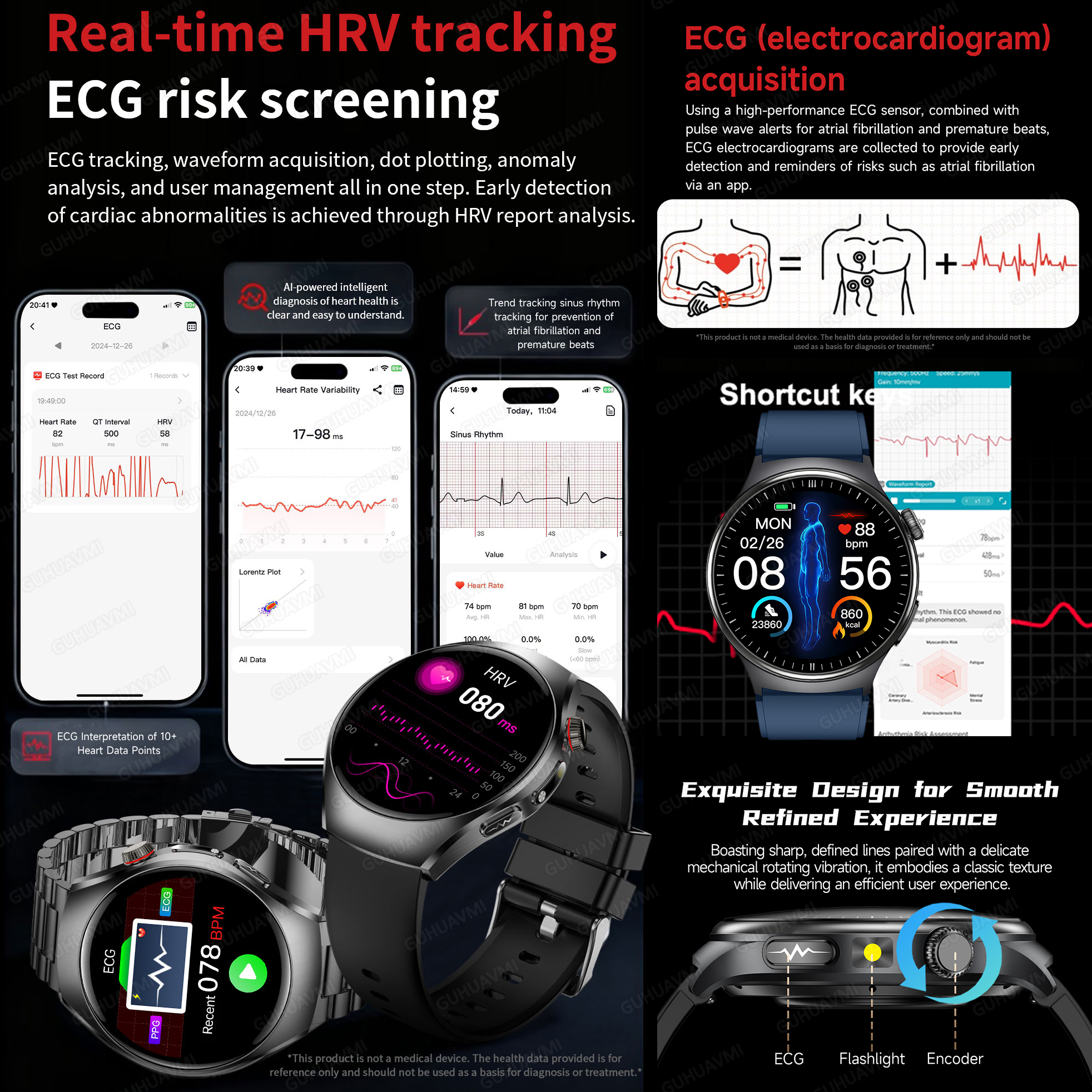 2026 New Accurate Diagnosis Sm - Smartwatch Health Watches For Women บทวิจารณ์และราคา