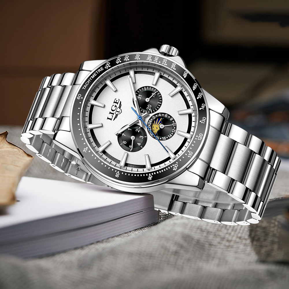 LIGE Business Men Watches Lumi - Smartwatch Branded Watches For Men บทวิจารณ์และราคา