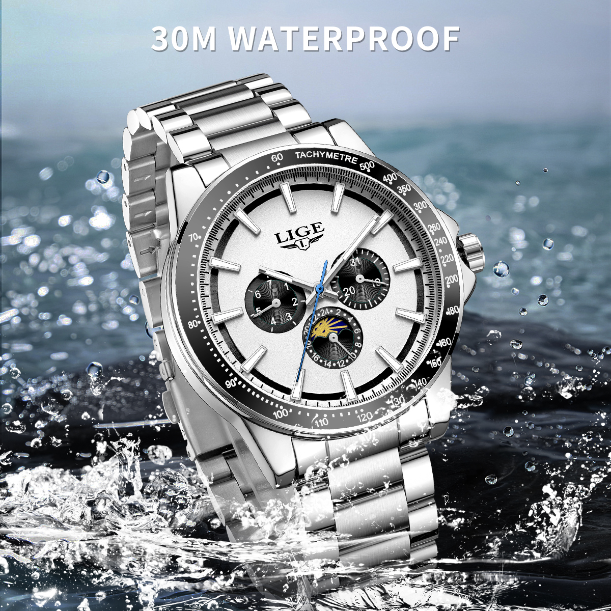 LIGE Business Men Watches Lumi - Smartwatch Branded Watches For Men บทวิจารณ์และราคา
