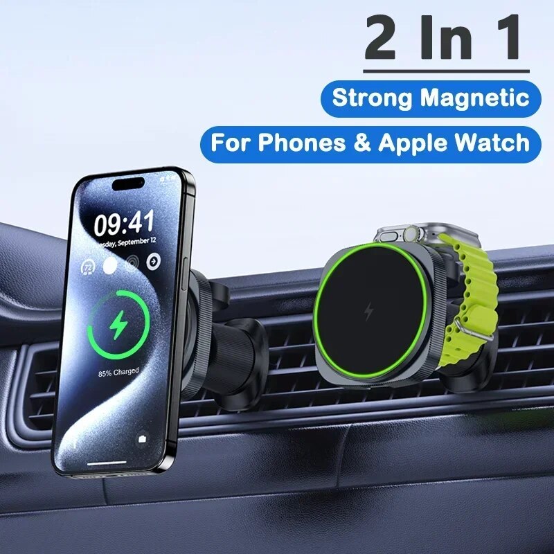 2 IN 1 Magnetic Wireless Car C - Smartwatch Watches Compatible With Iphone บทวิจารณ์และราคา