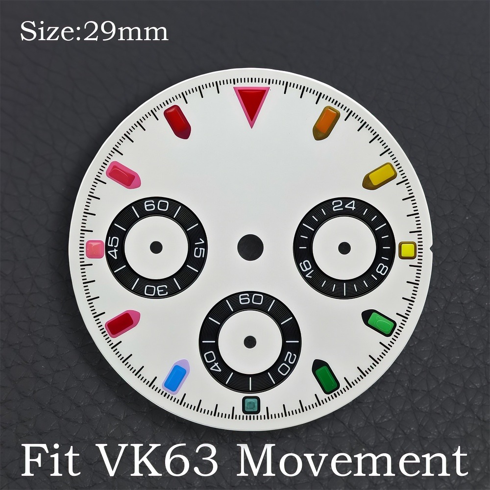 VK63 29mm Dial Watch Hands Gre - Luminous Dial Face บทวิจารณ์และราคา
