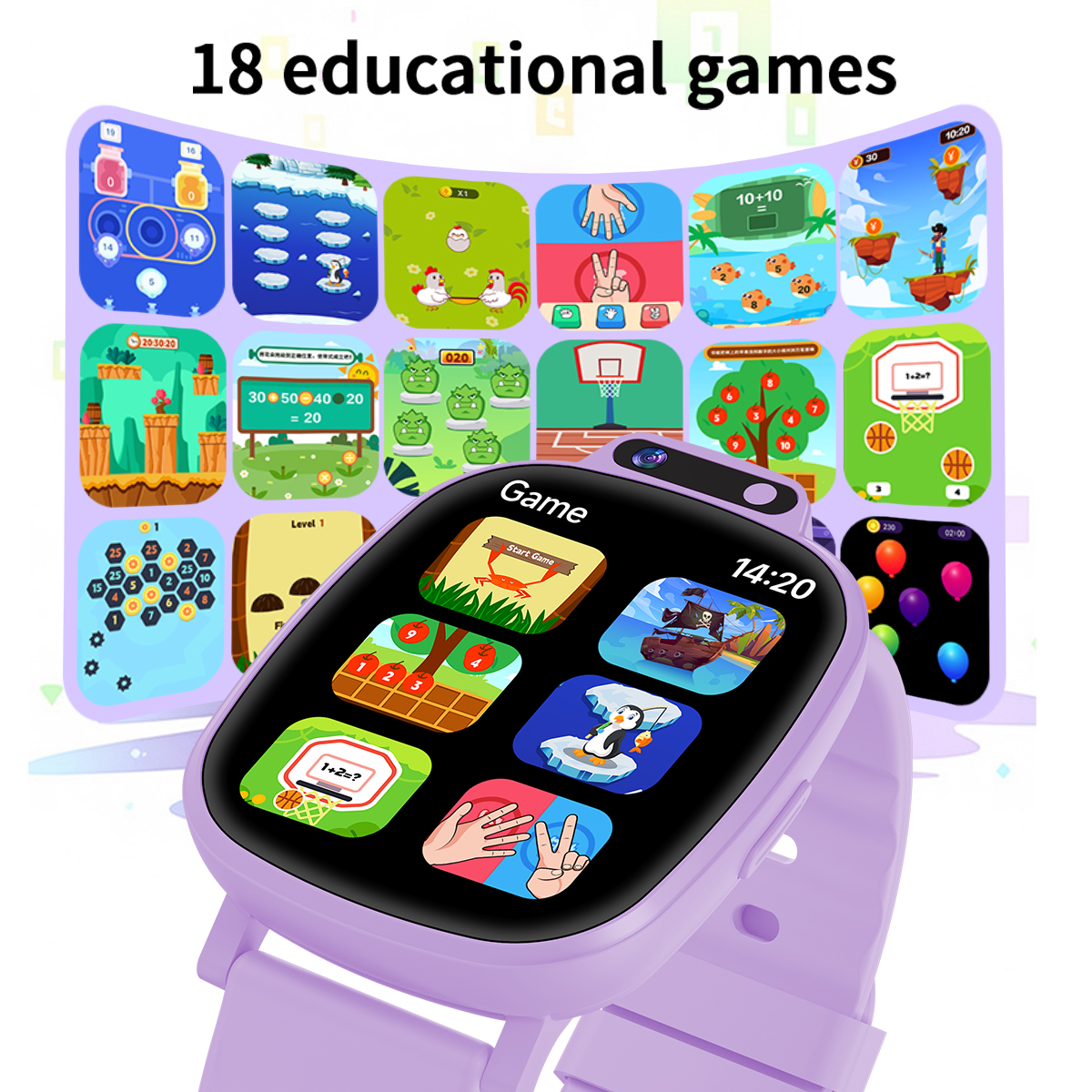 Kids Smartwatch HD Camera Vide - Smartwatch Watches Birthday Gift For Boys บทวิจารณ์และราคา