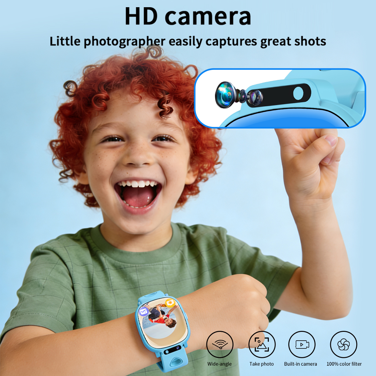 Kids Smartwatch HD Camera Vide - Smartwatch Watches Birthday Gift For Boys บทวิจารณ์และราคา