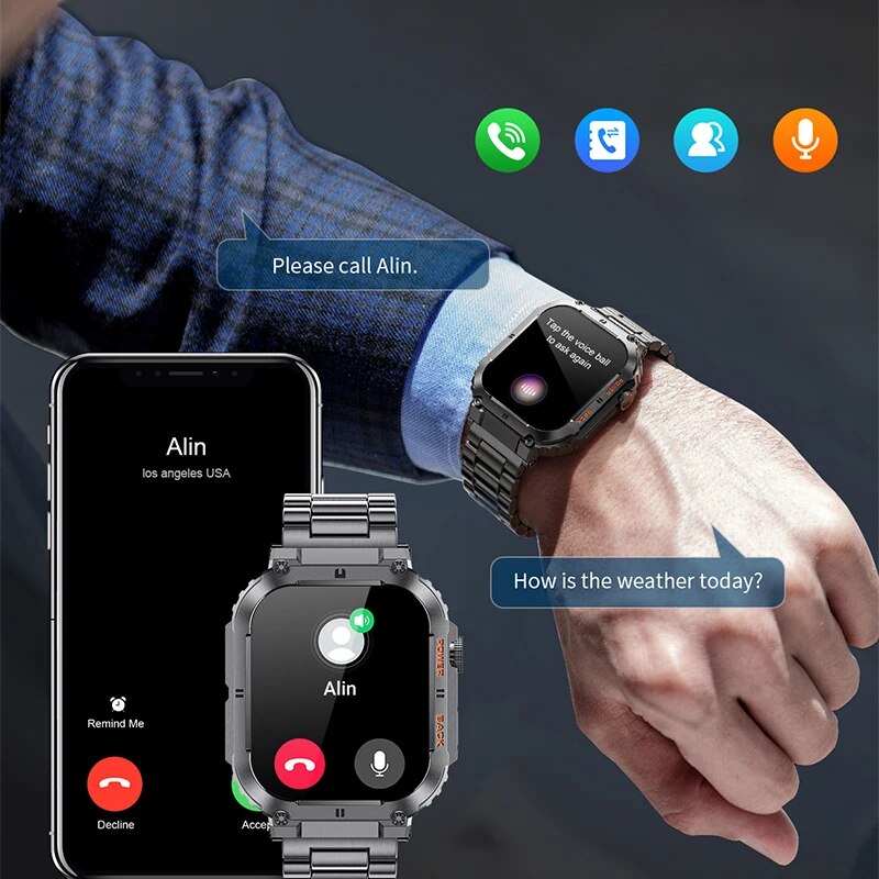 LIGE Outdoor Sports Fitness Sm - Smartwatch Watches With Bluetooth บทวิจารณ์และราคา