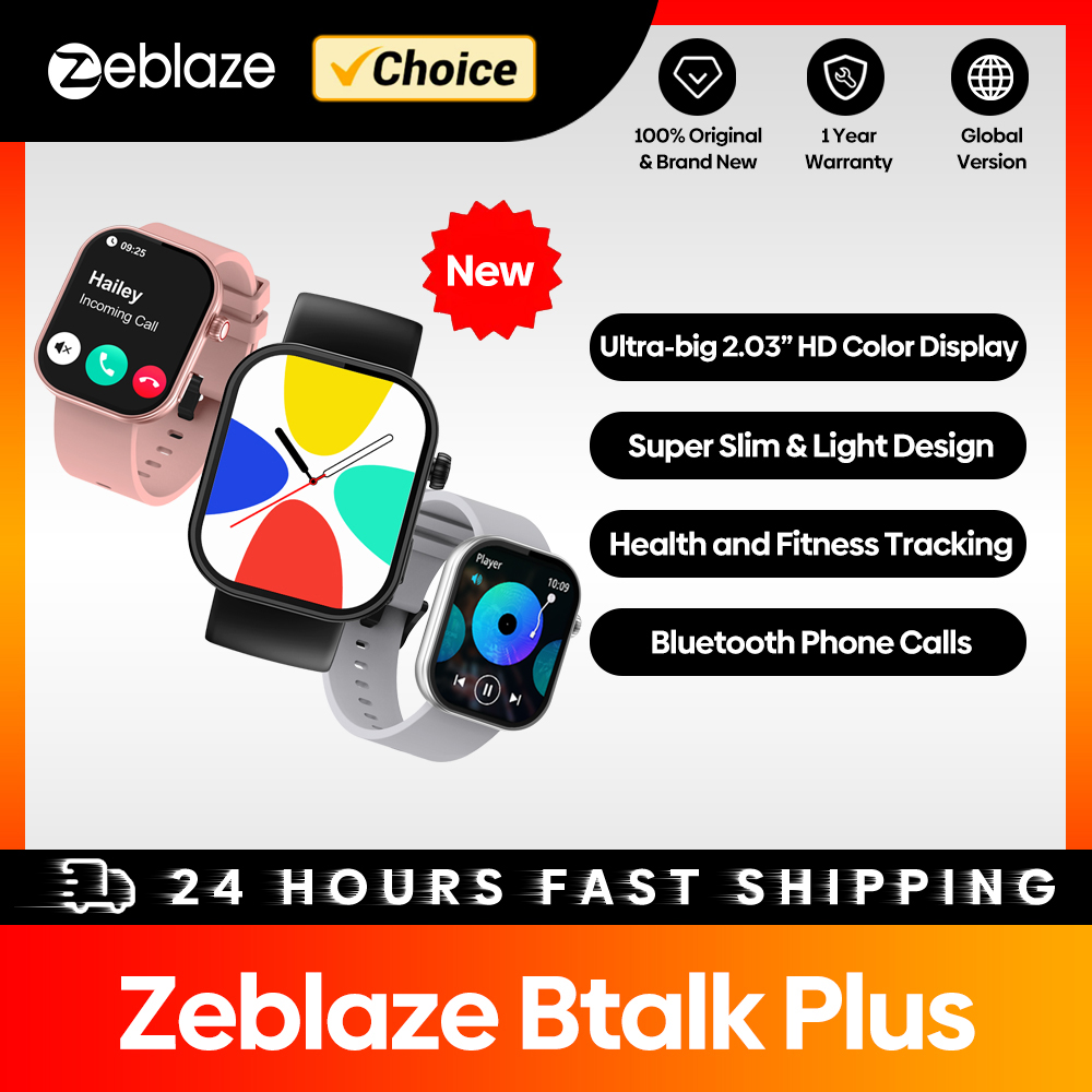 New Zeblaze Btalk Plus Voice C - Smartwatch Health Watches For Women บทวิจารณ์และราคา