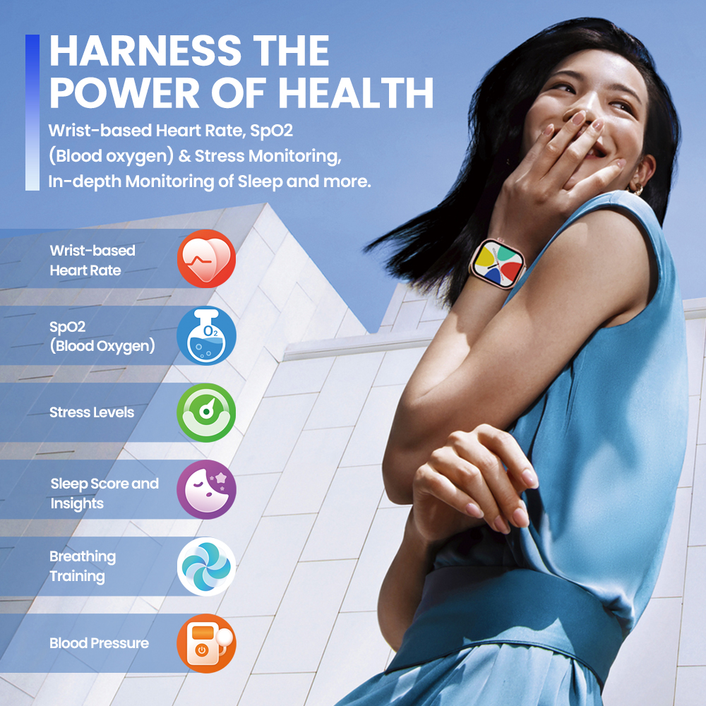 New Zeblaze Btalk Plus Voice C - Smartwatch Health Watches For Women บทวิจารณ์และราคา