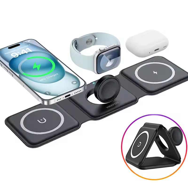 3-in-1 Magnetic Folding Wirele - Smartwatch Watches Compatible With Iphone บทวิจารณ์และราคา