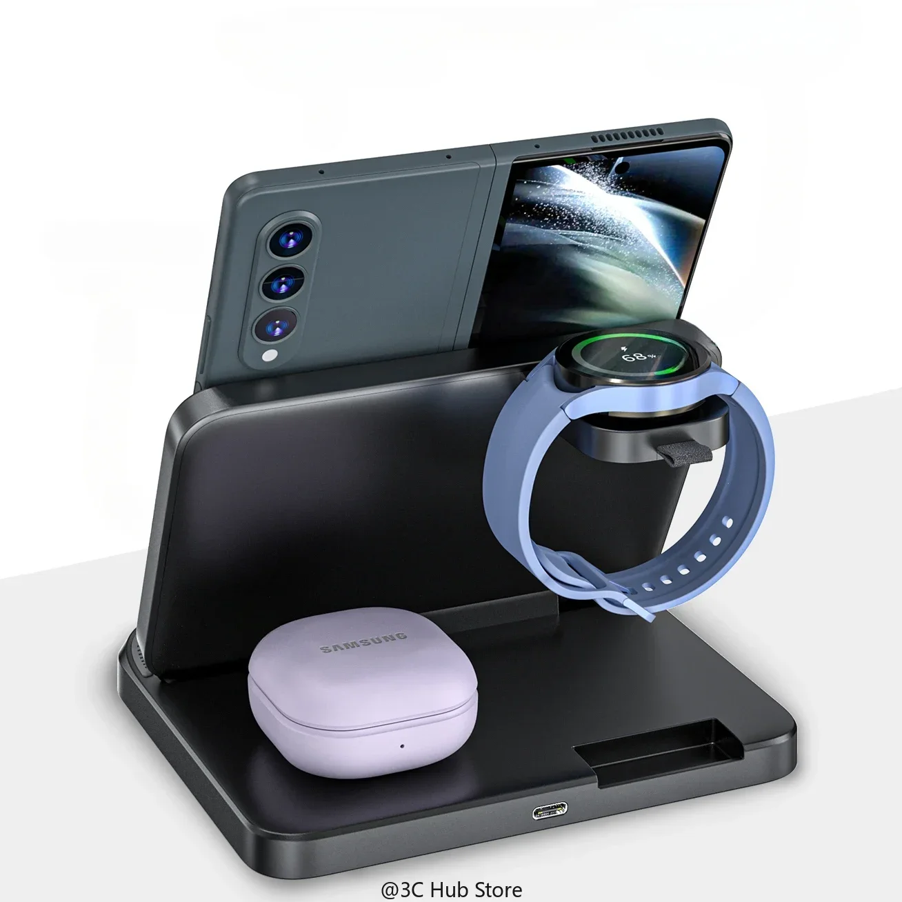 Foldable Wireless Charger Stan - Watches Smartwatch Samsung บทวิจารณ์และราคา