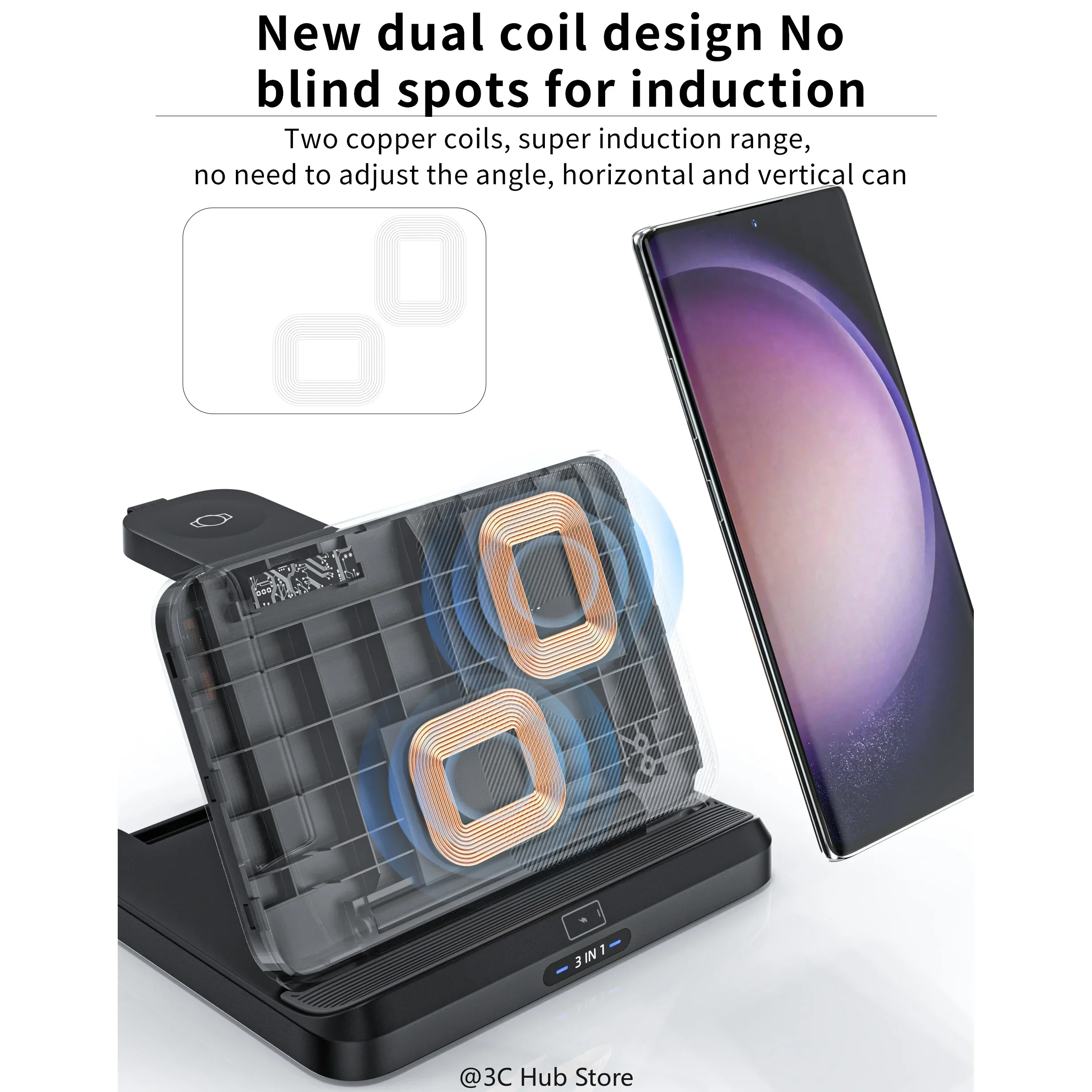 Foldable Wireless Charger Stan - Watches Smartwatch Samsung บทวิจารณ์และราคา