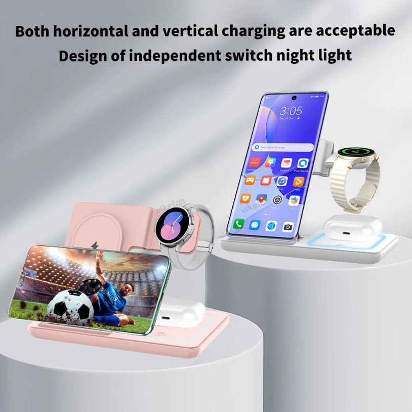 3 in 1 Foldable Wireless Charg - Watches Smartwatch Samsung บทวิจารณ์และราคา