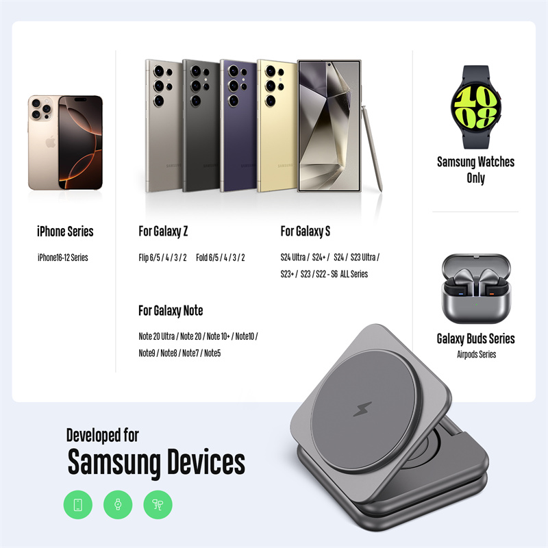 KUXIU Wireless Charger for Sam - Watches Smartwatch Samsung บทวิจารณ์และราคา