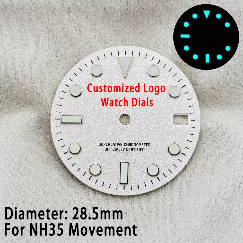 Customized Watch Dial For NH35 - Luminous Dial Face บทวิจารณ์และราคา