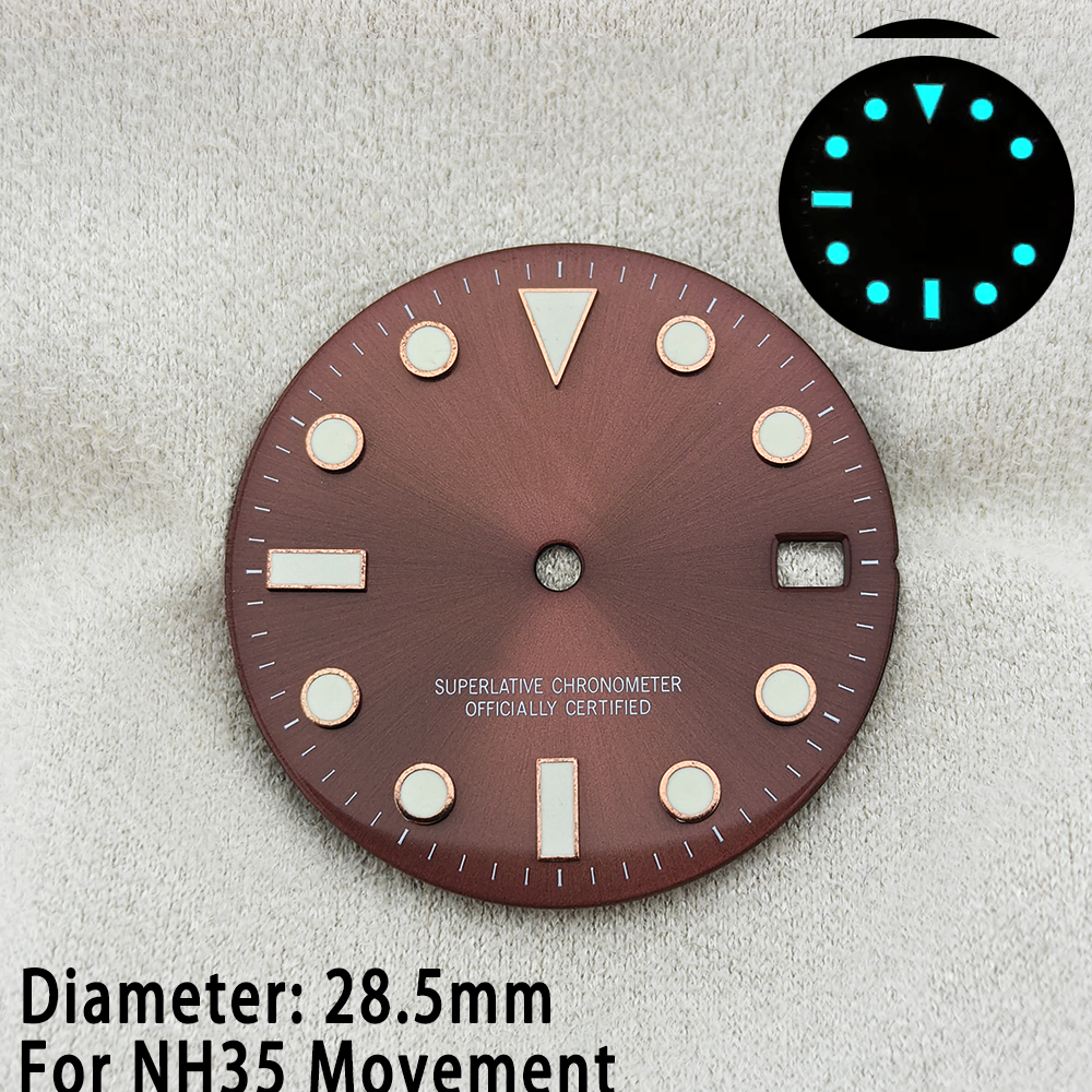 Customized Watch Dial For NH35 - Luminous Dial Face บทวิจารณ์และราคา