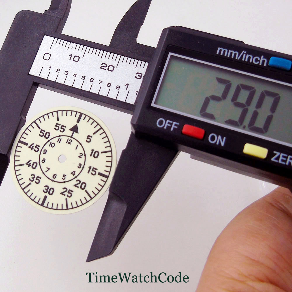 29mm Watch Dial Face with Hand - Luminous Dial Face บทวิจารณ์และราคา